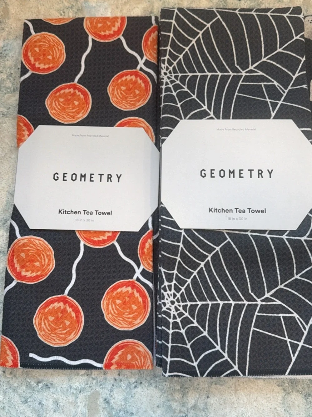 Brand New Geometry Kitchen Tea Towel Set